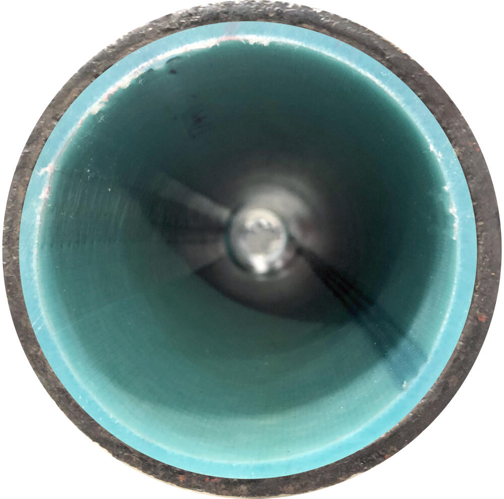 CIPP liner installed inside cast iron pipe